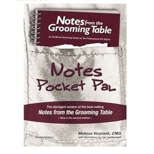 Notes Pocket Pal Dog Grooming Melissa Verplank Guide Book 2nd Edition NEW